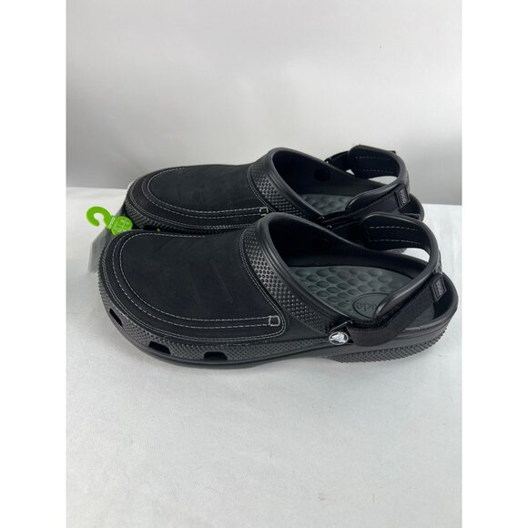 Crocs Black Yukon Vista II Clogs With Adjustable Heel Strap For Men Size 11 main image 5